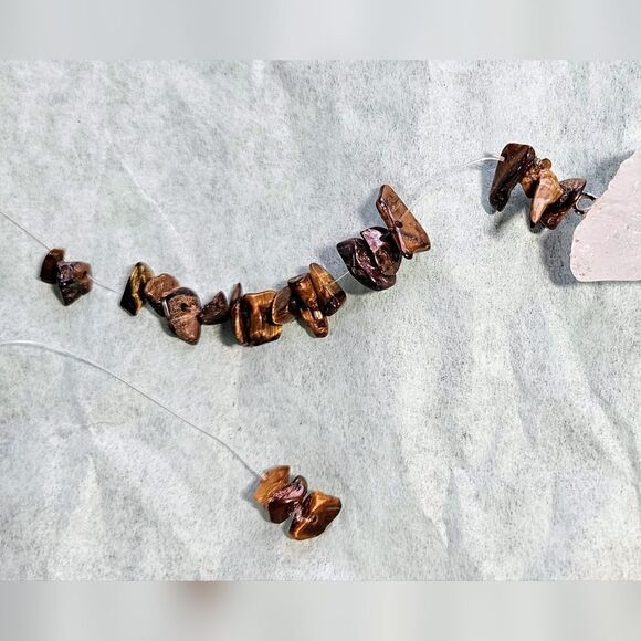 Tiger's Eye Lumurian HandMade Silver Hook Quartz Water Window Crystal S4 - Picture 4 of 6